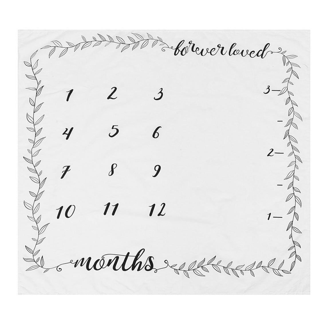 Forever Loved Milestone Backdrop Blanket