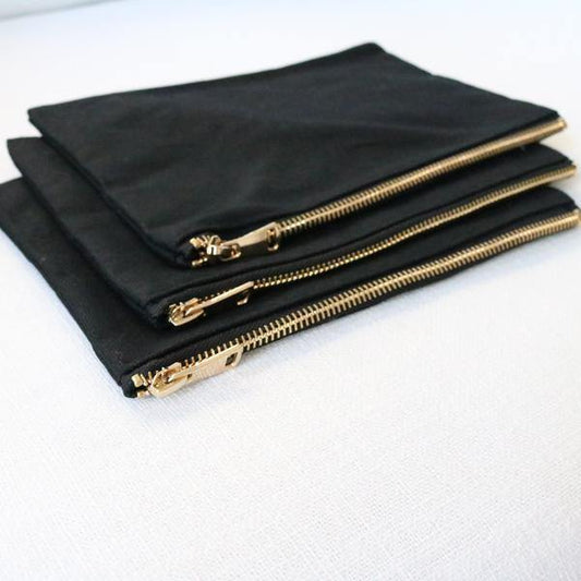 Make Up Bag | Black - Lavish & Glamourous Designs