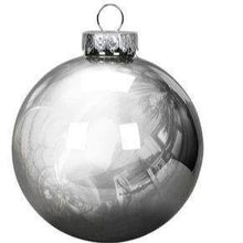 Load image into Gallery viewer, Glass Ornament | Grey 80mm - Lavish &amp; Glamourous Designs
