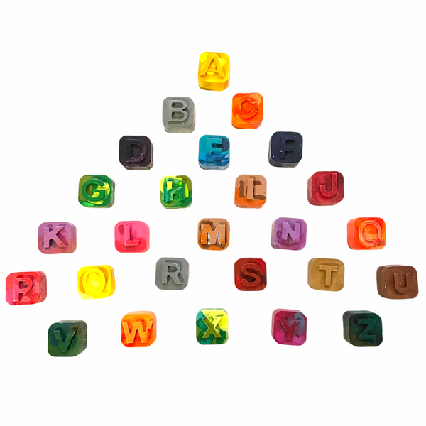 Alphabet Cube Crayon Set - Lavish & Glamourous Designs