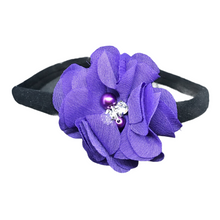 Load image into Gallery viewer, Purple Flower Headband
