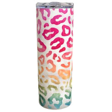 Load image into Gallery viewer, Marbled Ombre Leopard 20oz Skinny Tumbler
