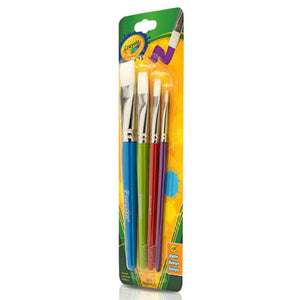 Crayola Flat Paintbrushes | 4ct.