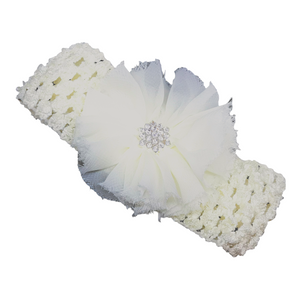 Snow Ballerina Flower Headband