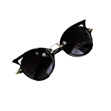 Load image into Gallery viewer, Cat Eye Kids Sunglasses | Black
