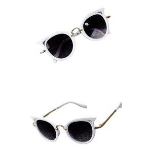 Cat Eye Kids Sunglasses | White