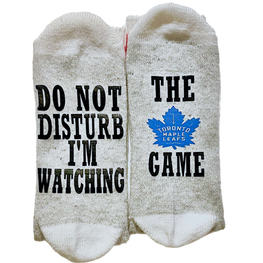 Watching The Hockey Game Novelty Socks