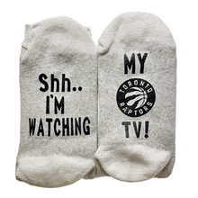 Load image into Gallery viewer, Shhh...Watching The Basketball Game Novelty Socks
