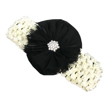 Load image into Gallery viewer, Onyx Ballerina Flower Headband
