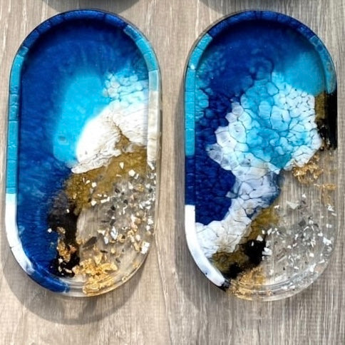 Blue Beach Trinket Tray