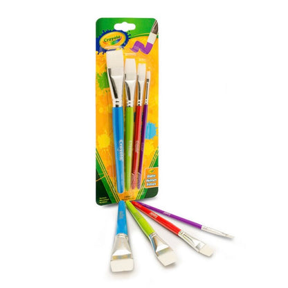 Crayola Flat Paintbrushes | 4ct.