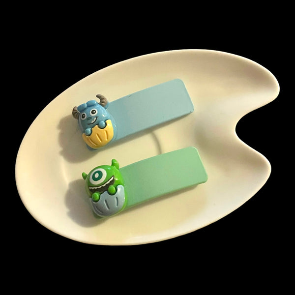 Mike & Sully Hair Clip Set
