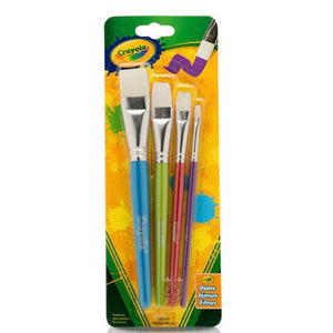 Crayola Flat Paintbrushes | 4ct.