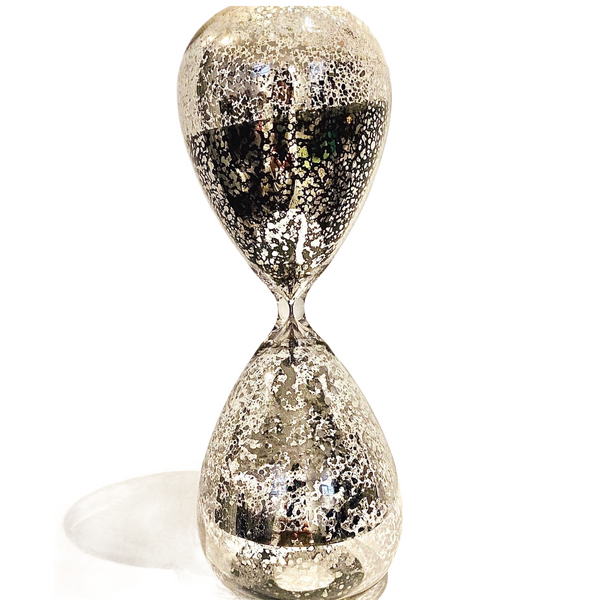 Chrome Speckled Hour Glass- One Hour Timer