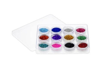 Glitter 12pc Kit | Bright Rainbow - Lavish & Glamourous Designs
