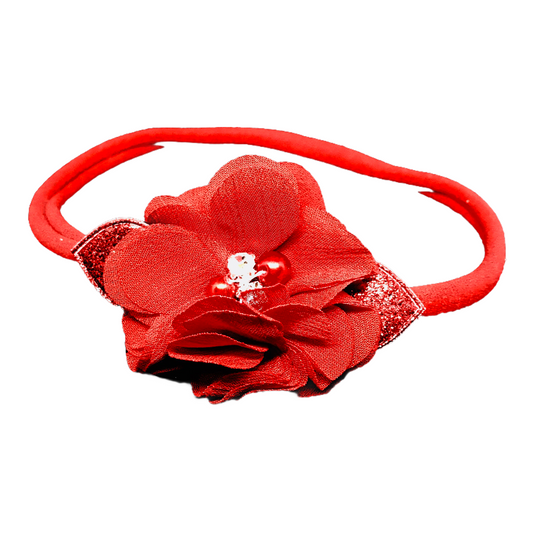 Red Flower Headband