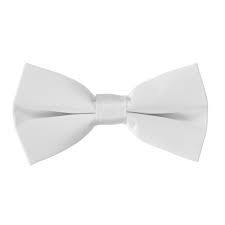 Bow Tie & Suspenders Set | White - Lavish & Glamourous Designs