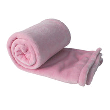 Load image into Gallery viewer, Pink Fleece Blanket - Lavish &amp; Glamourous Designs
