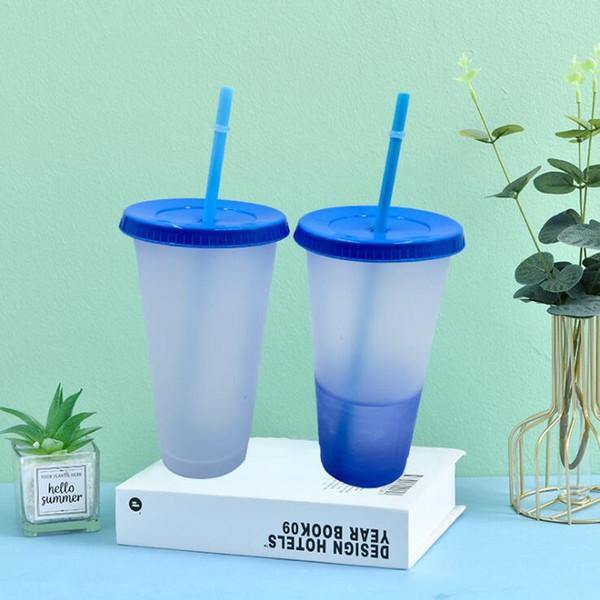 Clear Colour Change Tumblers with Straw - Lavish & Glamourous Designs