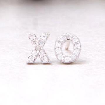 Crystal X O Studs - Lavish & Glamourous Designs