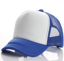 Load image into Gallery viewer, Kids Blue Trucker Hat
