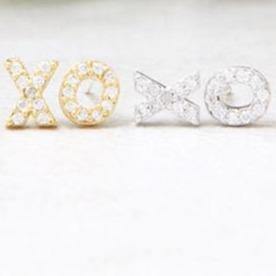 Crystal X O Studs - Lavish & Glamourous Designs