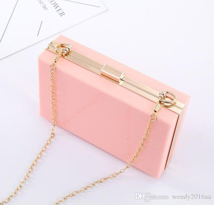 Night Out Clutch- Blush