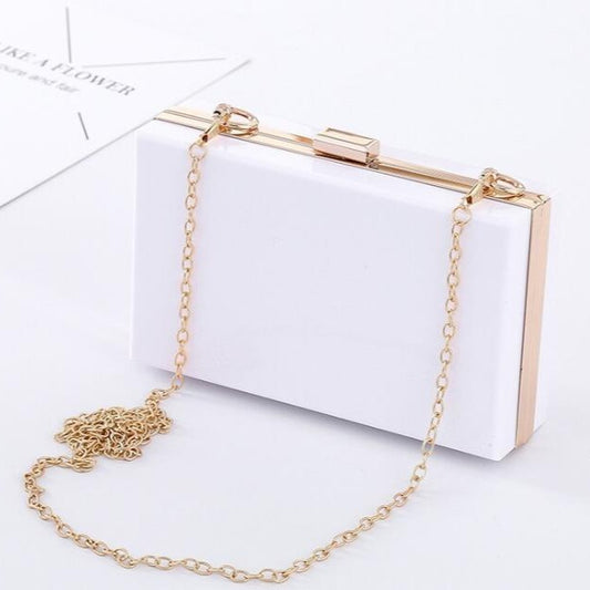 Night Out Clutch- White