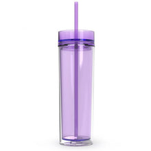 Load image into Gallery viewer, Lavender Tumbler with Straw
