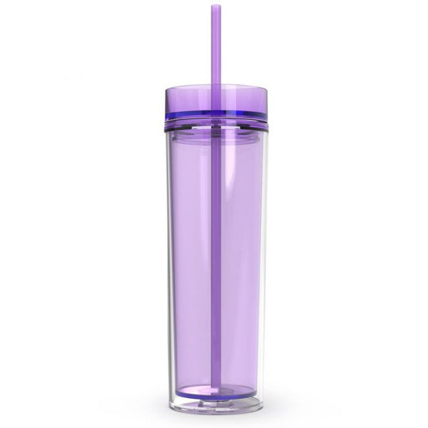 Lavender Tumbler with Straw