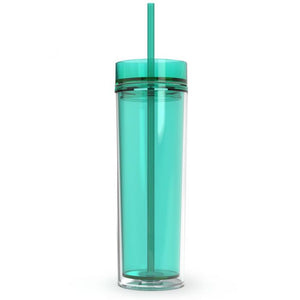 Mint Tumbler with Straw