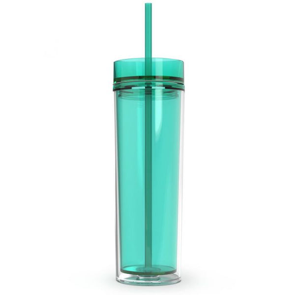 Mint Tumbler with Straw