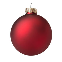 Load image into Gallery viewer, Glass Ornament | Red 80mm - Lavish &amp; Glamourous Designs

